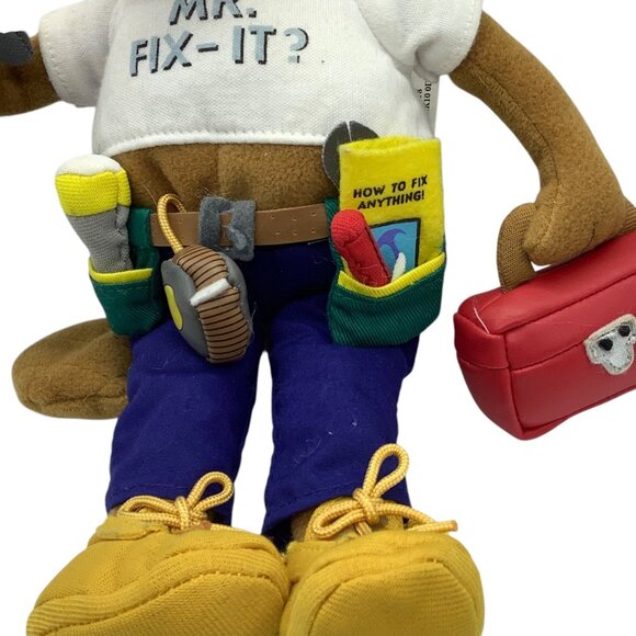 Mr. Fix-It Beaver Plush Toy Tools Stuffed Animal Amscan Party Pals 10” with Tags - Picture 3 of 10